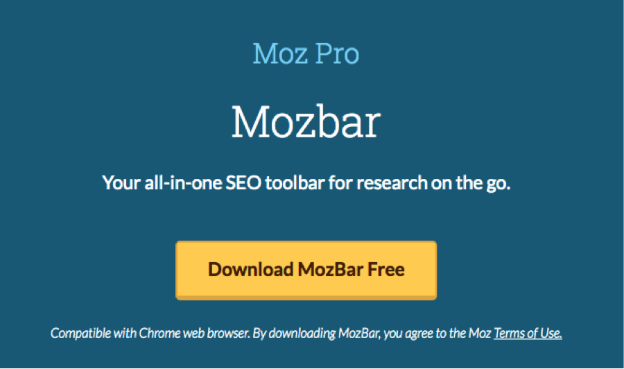 Sign up for Moz Toolbar